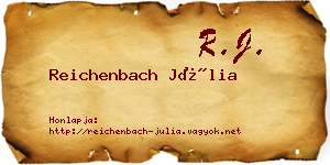 Reichenbach Júlia névjegykártya